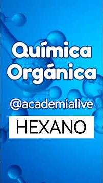 HEXANO - Formulación y modelo molecular 3D #química #hexano #C6H14 #fórmulaquímica #modelomolecular
