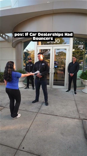 If Car dealerships had bouncers 🙅🏾 #funny