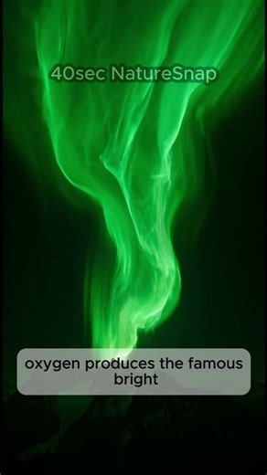 Aurora Colors Explained 🌌 Why the Sky Turns Green & Purple #shorts #naturelovers #nature