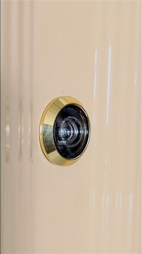 Brilliant ideas to install a door viewer on steel security gate.