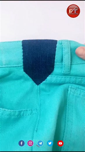 fashionistotipsss on Instagram: "Tight jeans? No tension! Is simple patch trick se perfect loose fit 👌✨ 👇 #JeansAlteration #TailoringTrick #SewingHacks #JeansFitHack #Fashionistotipssss"
