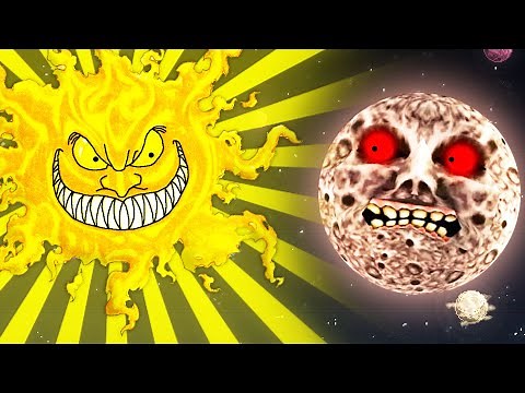 Scary Sun vs Lunar Moon in Minecraft Battle !!! Planet Apocalypse in Minecraft !!!