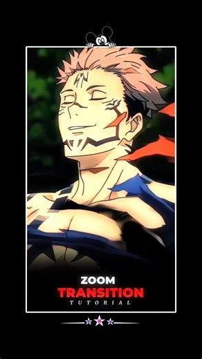 Anime Zoom Transition Tutorial | Sukuna Edit 🔥 #shorts