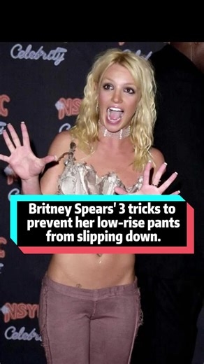 No wonder Britney Spears' low-rise pants never fall off! It turns out she secretly uses these 3 tricks to prevent them from sliding down.#BritneySpears#millennium#celebrity#singer#foryou