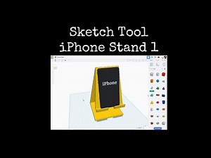 TinkerCAD Tips! Sketch Tool iPhone Stand Part 1. #tinkercad #caddesign #3dprintable #3dprinting