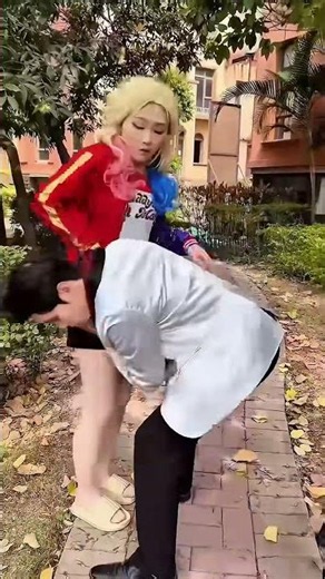 O Coringa e a Arlequina brigaram de novo!😍🥰😘 (Não imite a encenação da história.)