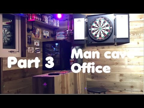 MAN CAVE TOUR HOME BAR OFFICE ROOM