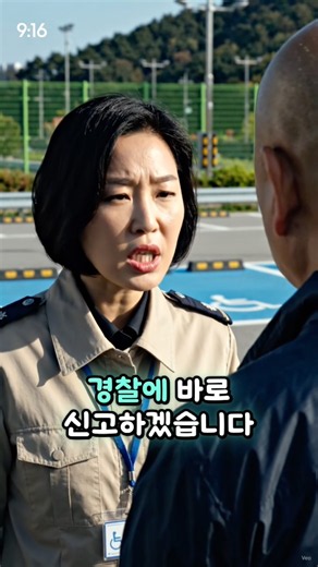장애인 주차구역에 불법 주차하고 적반하장으로 나온 운전자의 반전
