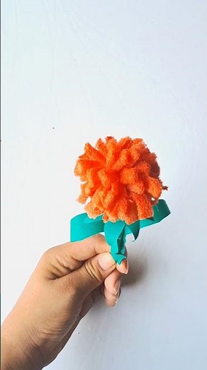 Beautiful Marigold Flower Making with White Foam 🌼 | Simple DIY Craft |