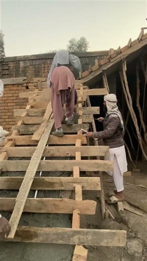 Concrete Stairs Shuttering Work | Step Formwork Installation | Malik Arif Construction