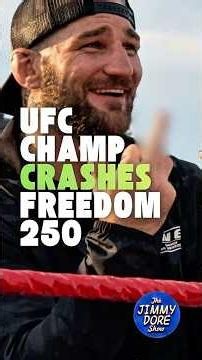 UFC Middleweight Champ Sean Strickland CRASHES Freedom 250!