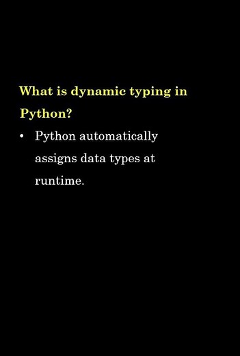 What is Dynamic Typing in Python? #python #CodingInterview
