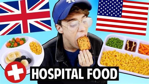 Compare American vs British hospital food taste test