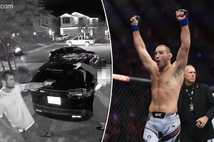 UFC champion Sean Strickland holds alleged domestic violence suspect at gunpoint: video