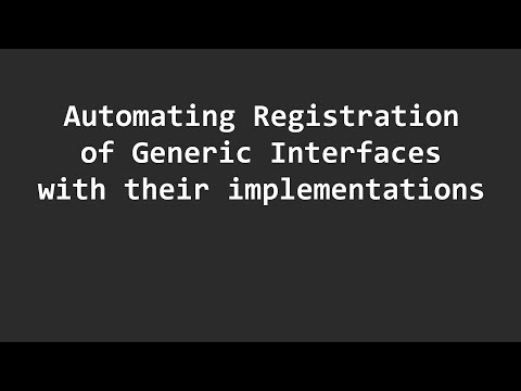 Automating Service Registration with Reflection