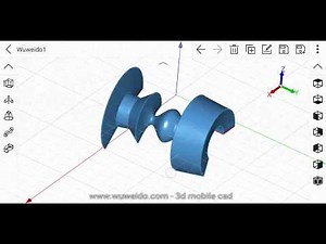 Revolve feature | Wuweido 3d mobile cad