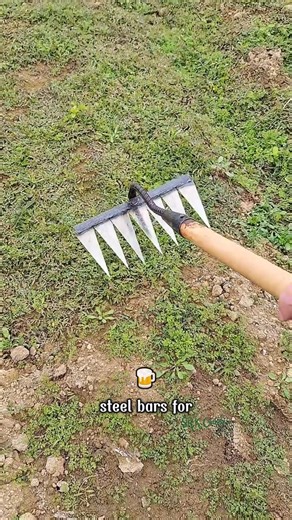 This is a rake made of manganese steel — welded with solid steel bars for strength and durability | SRK