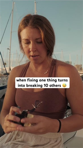 “How’s the Boat projects going?” 🥲 #sailboat #boatrepairs