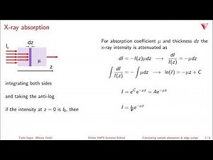Online EXAFS School: Calculating transmission edge jumps