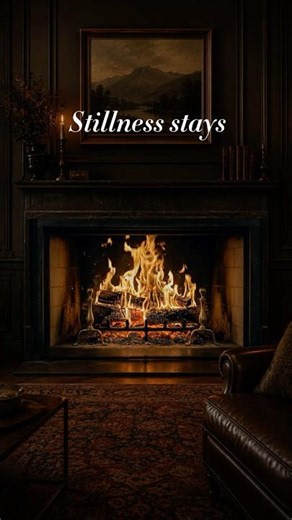 Crackling Fireplace Sounds 10 Hours 🔥 Classic Fireplace Room – A Warm Little Gift for You Tonight