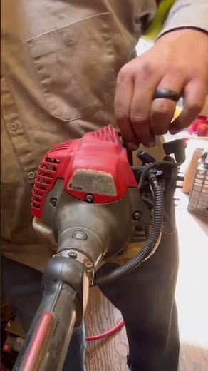 Pretty or practical? #smallenginemechanic #smallenginerepair #mechanic #trimmer #redmax