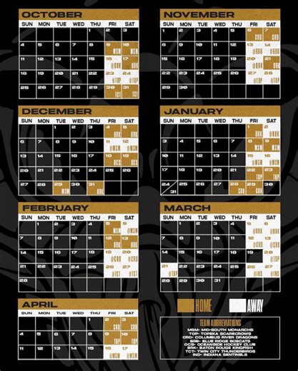 The Monroe Moccasins release 2026-2027 schedule, season opener set for October 9th