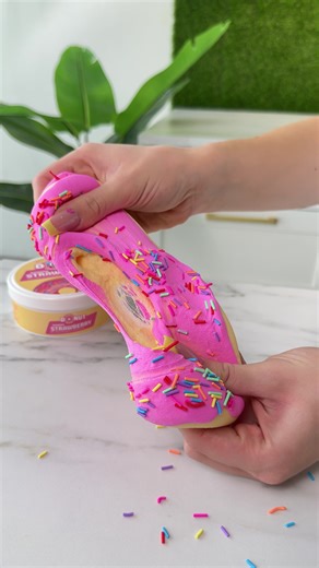 Create Your Own Strawberry Donut Slime