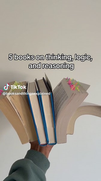 5 books on thinking, logic, and reasoning #criticalthinking #nonfiction #nonfictionbooktok #nonfictionbooks #fypシ