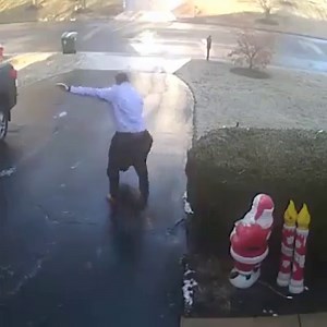 What a way to start the morning! A man's 9-second long battle with black ice has gone viral. http://bit.ly/2AQhc1n | WHEC TV