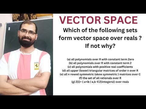 Which of the following sets form vector space over reals ? If not why?