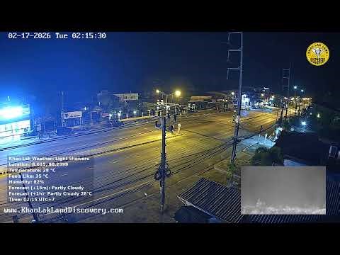 🔴 Khao Lak Webcam - Phang Nga, Thailand 🇹🇭 17-Feb-2026 00:04
