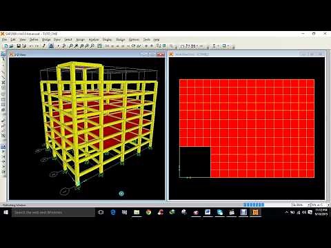 SAP 2000 COMPLETE BUILDING ANALYSIS (tuto-one)
