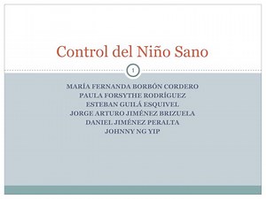 Control del Niño Sano - SlideServe