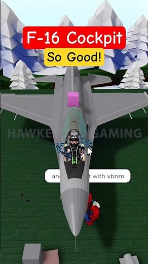Roblox Build a Boat for Treasure F-16 Fighter Jet super detailed cockpit! #babft #roblox
