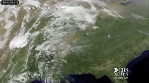 NASA animation shows tornado outbreak from space