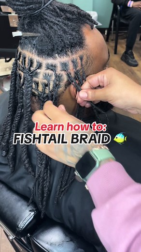 FISHTAIL BRAID 🐠 - Tutorial for Locs