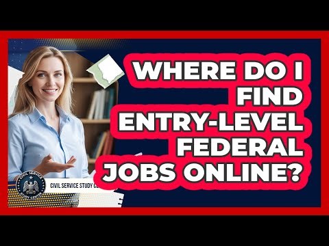 Where Do I Find Entry-Level Federal Jobs Online?