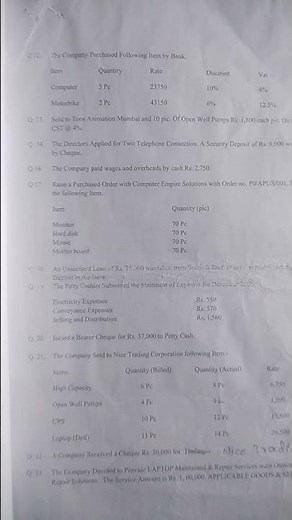 Tally ERP9 questions paper