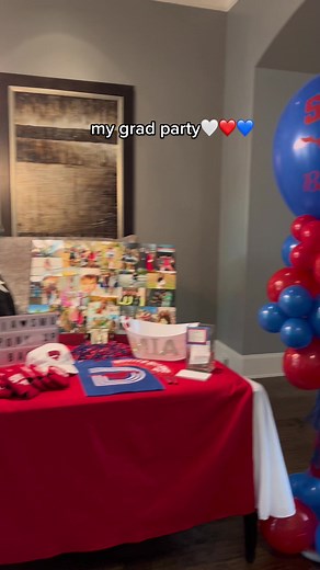 Graduation Party Celebration with SMU Diploma Frame