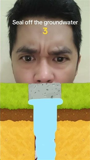 Plugging a hole with a rock