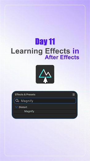 After effects Tutorial - Magnify Effect Day 11