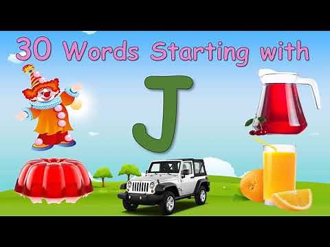 30 Words Starting with Letter J || Letter J words || Words that starts with J
