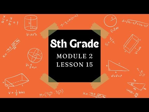 8th Grade Module 2 Lesson 15 (Eureka Math Squared)