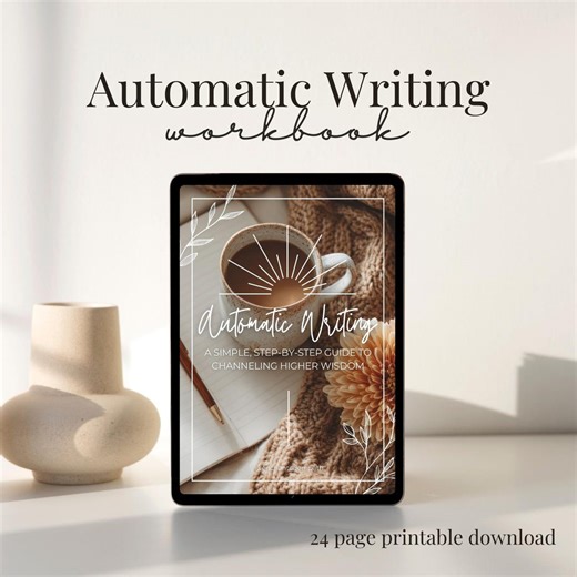 Automatic Writing Workbook, How to Channel Guide, Intuition Journal, Higher Self Guidance, Channeling Journal Prompts, Shadow Work & Clarity - Etsy