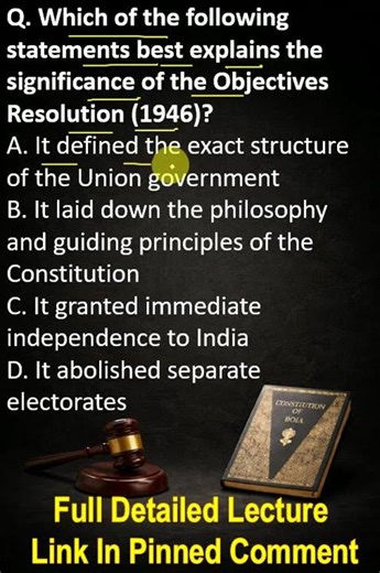 Objective Resolution PYQ | UPSC 2026-2027 Must Know