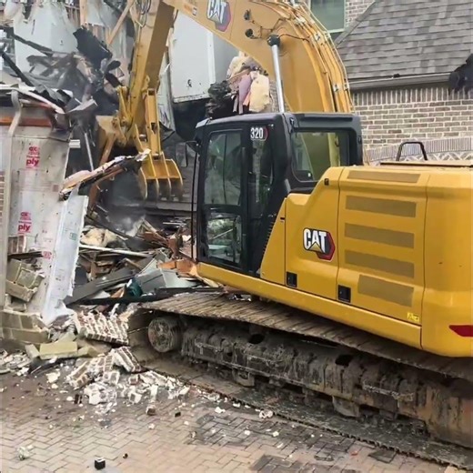 Residential demolition single family home tear down in Texas