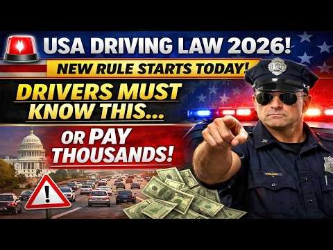 🚨 USA Driving Law 2026: This New Rule Starts Today – Drivers Must Know This or Pay Thousands!