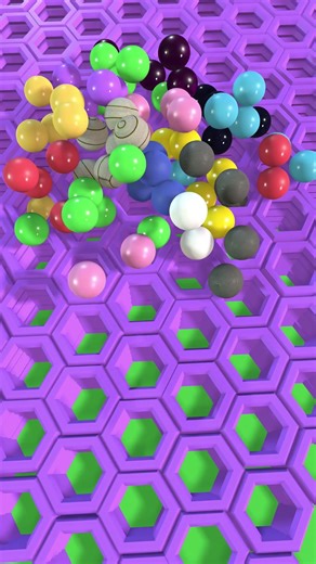 Satisfying 3D Animations balls falling 🤩😍🤩! Hypnotic 3D Loops #57 #shorts