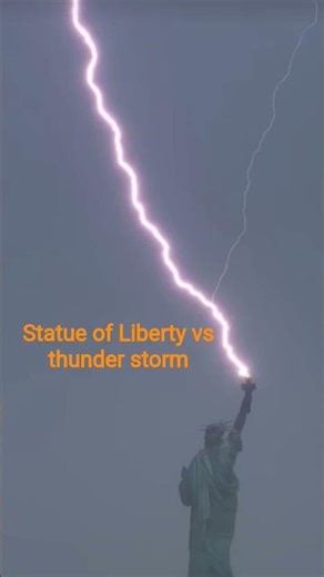 # Statue of Liberty vs thunder storm #short#.333 #music #