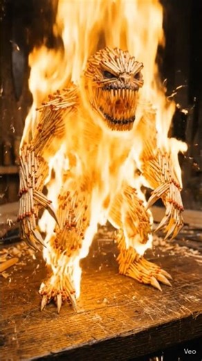 10000 Matchsticks Monster 😳🔥. ‪@Blessing_Power‬